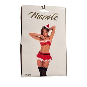 Christmas Lingerie Set Mrs. Claus Outfit BNWT Sexy Santa Holiday Cosplay Outfit